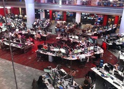 Newsroom van BBC World 