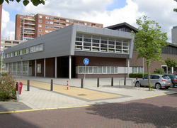 Het Corbulo college in Voorborg waar de fatale steekpartij plaatsvond
