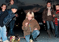 Vuurwerk scholieren