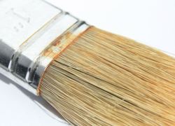 Verfactie, geverfd wegdek, kunst Verfactie, geverfd wegdek, kunst
