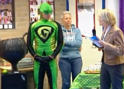 Leerlingen verzamelen groene voetstappen in Helmond Leerlingen verzamelen groene voetstappen in Helmond