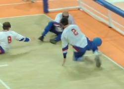 Juniortoernooi goalball bij ROC Nijmegen Juniortoernooi goalball bij ROC Nijmegen