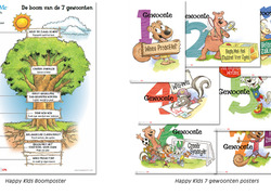 Ongebruikt CPS Uitgeverij: De Happy Kids posterset van Covey EF-64