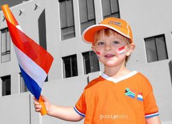 Jonge oranjesupporter 