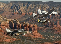 Vliegtuigen boven Arizona