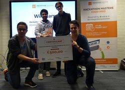 Winnend team Summa College hackathon Brabant