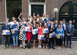 Winnaars KNAW Onderwijsprijs 2018, foto © KNAW Winnaars KNAW Onderwijsprijs 2018, foto © KNAW