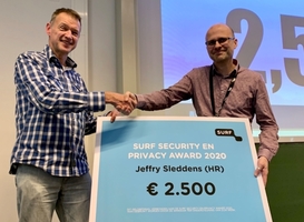 SURF Security & Privacy Award voor jeffry Sleddens van Hogeschool Rotterdam