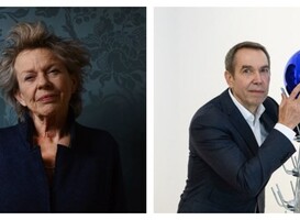 Connie Palmen en Jeff Koons te gast in College Tour Connie Palmen en Jeff Koons te gast in College Tour