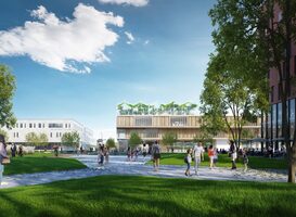 Artist impression van de Europese School in Alkmaar Artist impression van de Europese School in Alkmaar