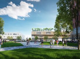 Artist impression van de Europese School in Alkmaar