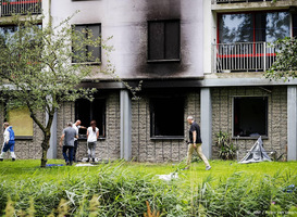 Demonstratie tegen anti-lhbti-geweld na brand in studentenflat Amsterdam 