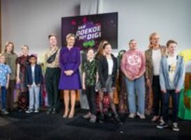 Koningin Máxima opent Week van het geld 2022 in Kunsthal Rotterdam Koningin Máxima opent Week van het geld 2022 in Kunsthal Rotterdam