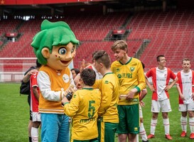 Voetballers Bijzondere Eredivisie spelen competitieronde in Johan Cruijff ArenA Voetballers Bijzondere Eredivisie spelen competitieronde in Johan Cruijff ArenA