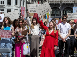 Studenten protesteerden zaterdag in Amsterdam voor ruimere basisbeurs