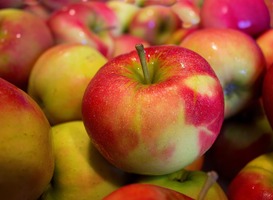 Supermarkt Dirk deelt appels uit bij basisscholen om broodtrommels te vullen