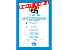Koning Willem I College opent pop-up store in Veghel voor Unicef 