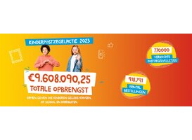 Kinderpostzegelactie 2023 brengt bijna 1 miljoen euro op