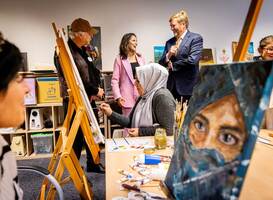 Koning op bezoek bij Appeltjes-winnaar Stichting Ik Wil in Eindhoven Koning op bezoek bij Appeltjes-winnaar Stichting Ik Wil in Eindhoven