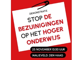 KIVI steunt onderwijsprotesten en is ook aanwezig op het Malieveld 