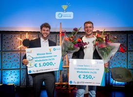 Beste Studentondernemer van Windesheim 2025 is Samuël van Dijk Beste Studentondernemer van Windesheim 2025 is Samuël van Dijk
