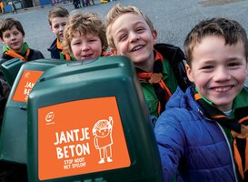 32.000 collectanten Jantje Beton de straat op voor meer speelmogelijkheden