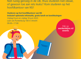 Heb je binnenkort een tentamen of examen? Kom dan leren bij de NS