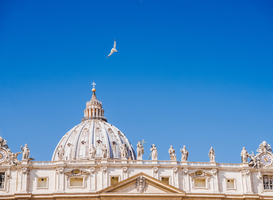 CHE-studenten op audiëntie bij de paus in Rome